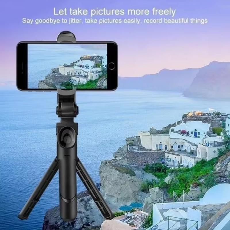 Wireless Selfie Stick Tripod Stand Bluetooth Remote Extendable Tripod for iPhone Android Mobile Phone Tiktok Live Streaming