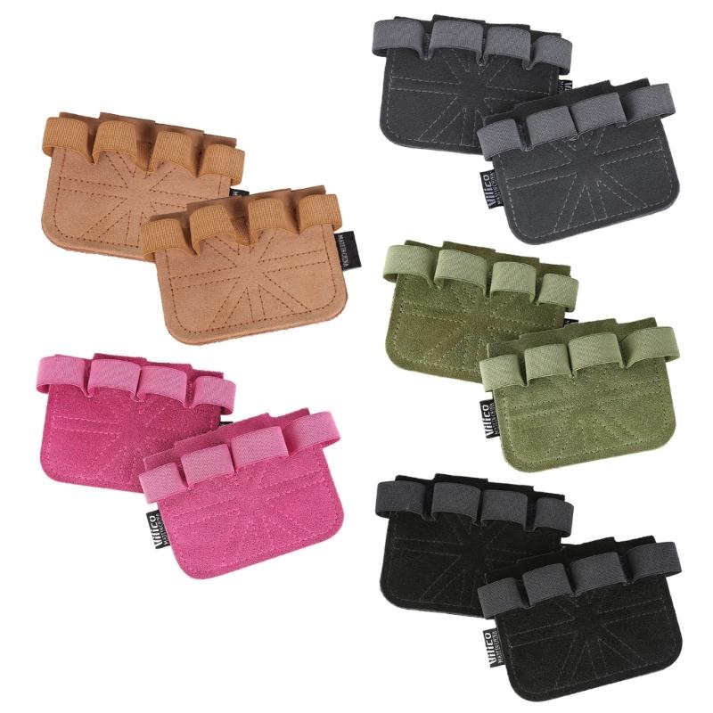 Nonslip Fingerless Weightlifting Glove Palms Protectors Four Finger Fitness Exercise Dumbbells Glove Workout Hand Grip
