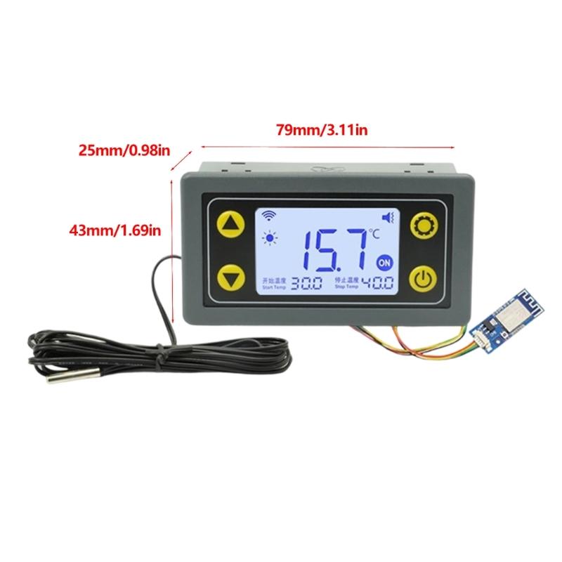 High Precise WiFi Temperature Controller With Remote Applications Control For Industrial And Laboratory Use 30A Relays Output