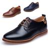 Premium Fashion Casual Pu Leather Men Business Shoes In Brown Black Blue Sizes 6-13