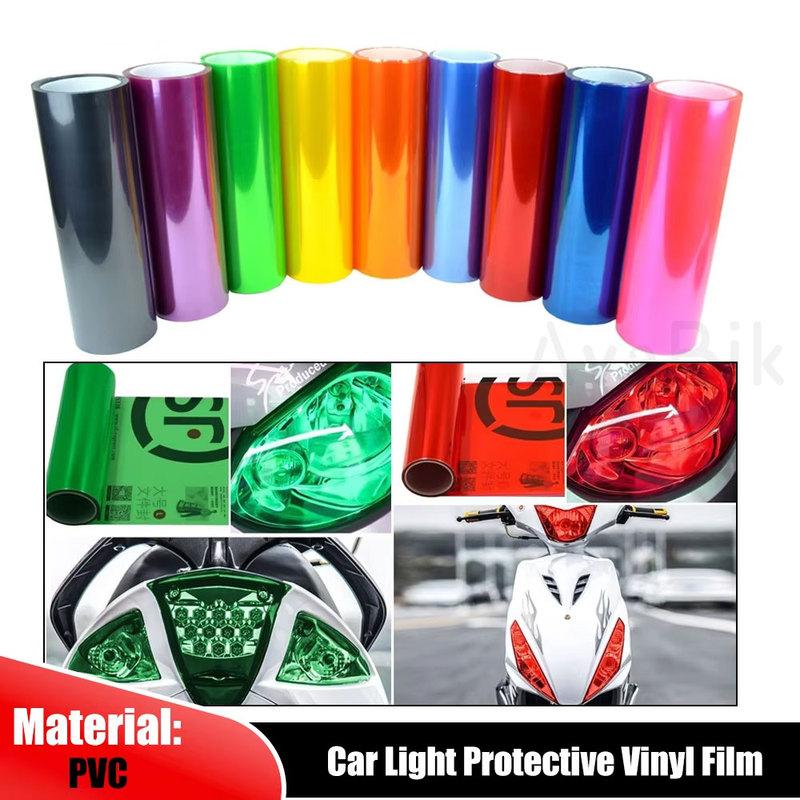 30CM Car Headlight Purple Tint Film PVC Car Headlight Color Changing Film Auto Lamp Anti-scratch Protective Light Sticker