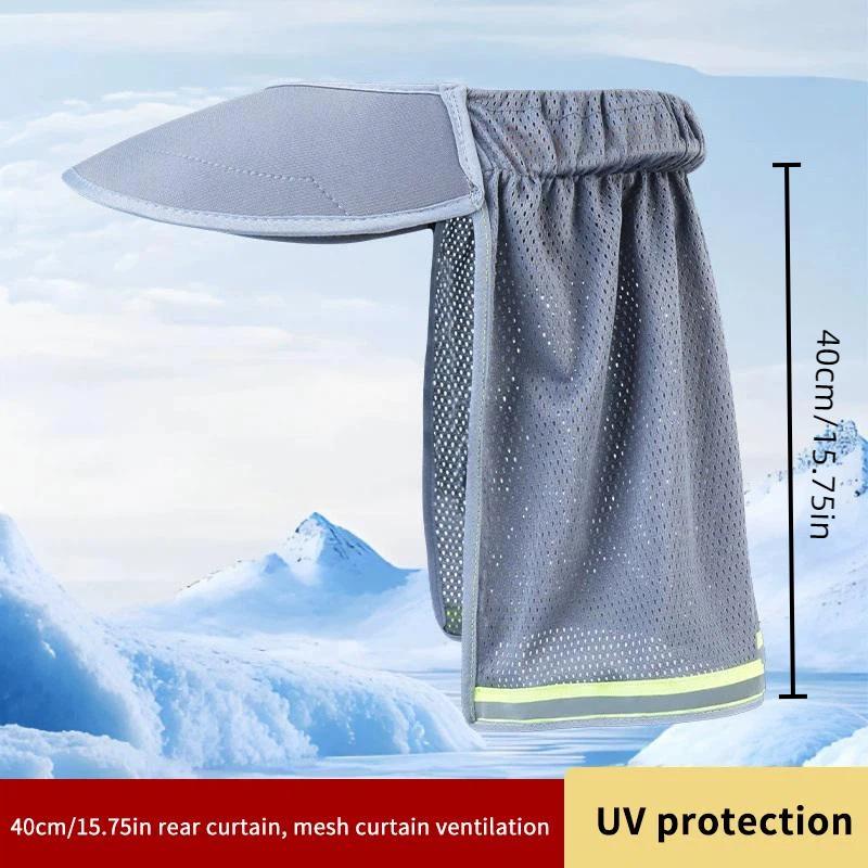 Summer Sun Shade Safety Hard Hat Neck Shield Helmet Sun Shade Reflective Stripe Cap Cover For Construction Workers