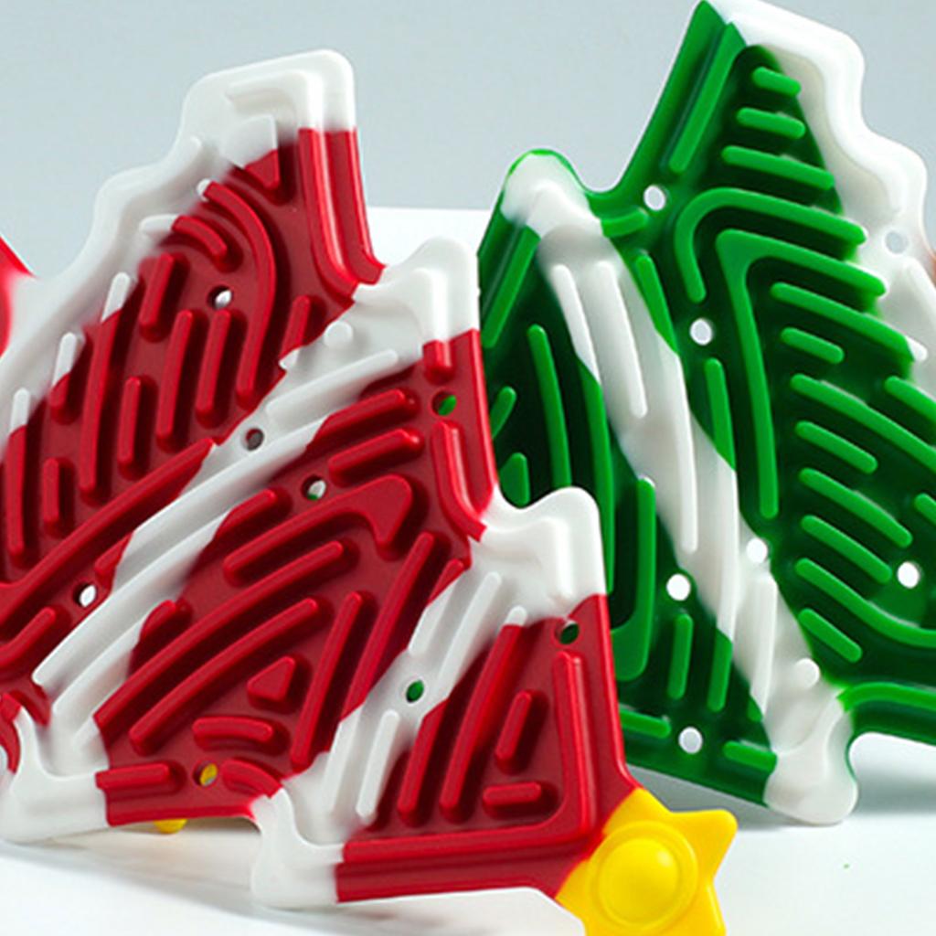 Colorful Sticks Christmas Tree Shape Pad Toy for Calming Stress Anxiety Christmas Gift with Sticks Toy Sensory Toy