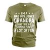 Men's Funny Grandpa Shirt Grandfather Humorous Gifts Grandpa Influence Shirt