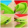 Silicone Kitchen Strainer Clip Pan Drain Rack Bowl Funnel Rice Pasta Vegetable Washing Colander Draining Excess Liquid Univers