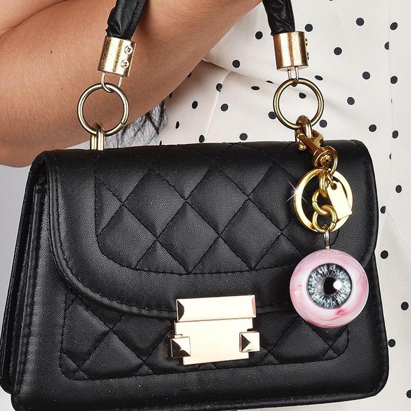 Goth Keychain Horror Eyeball Bag Charms Halloween Accessories Gothic Keychain Key Ring Funny Decor Cool Purse Charms For Men