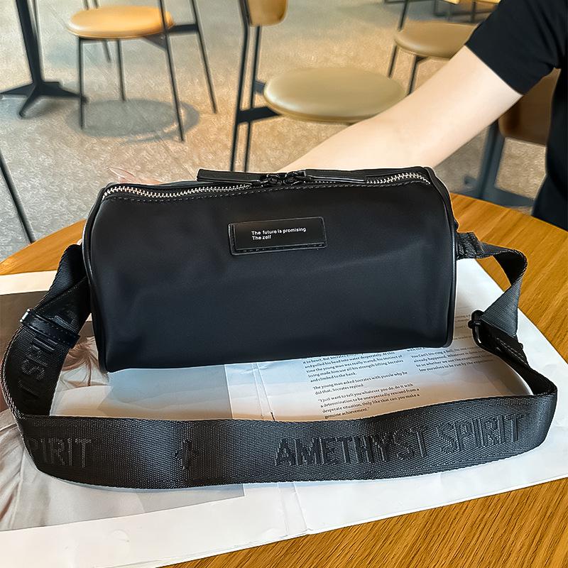 

Women s Oxford Cloth Barrel-Shaped Crossbody Bag & Pencil Case чорний