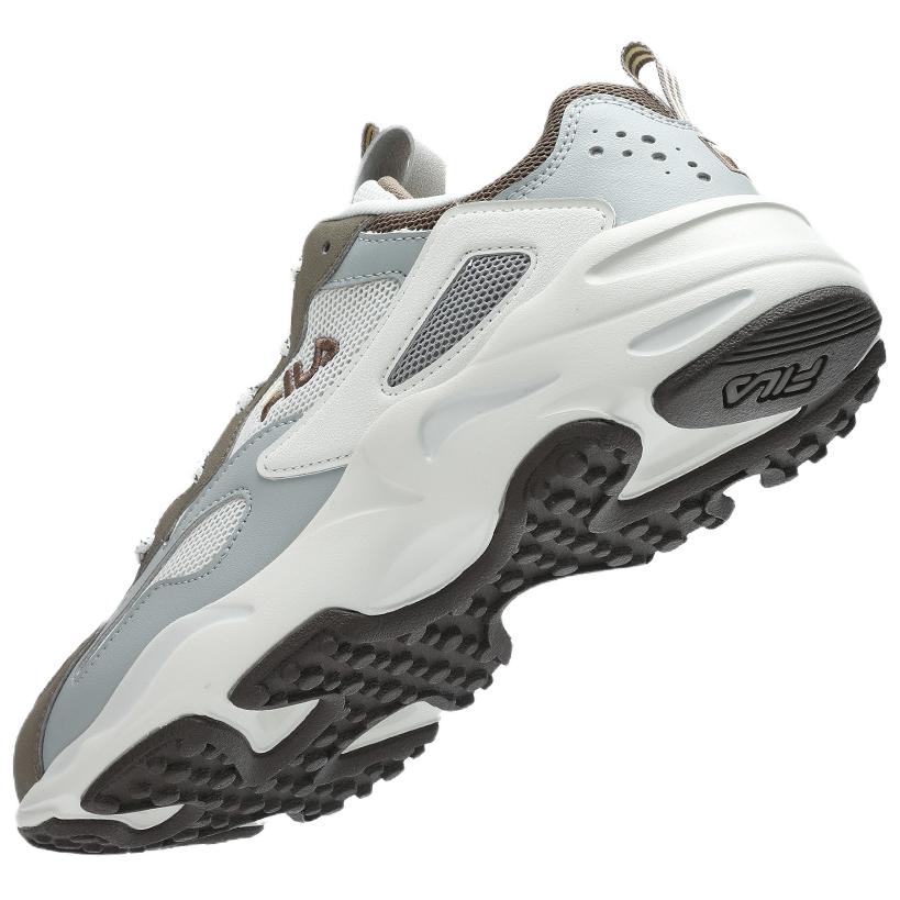 New FILA Tracer Abrasion Resistant, Breathable, Lightweight Low Top Casual Shoes Men's Gray White F12M422113FVH