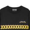 Versace Chain Letter Round Neck Short Sleeve T-Shirt Men Tops E75GAHF02-ECJ00F-EG89