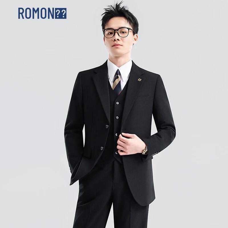 ROMON Men s Peak Lapel Suit Set L