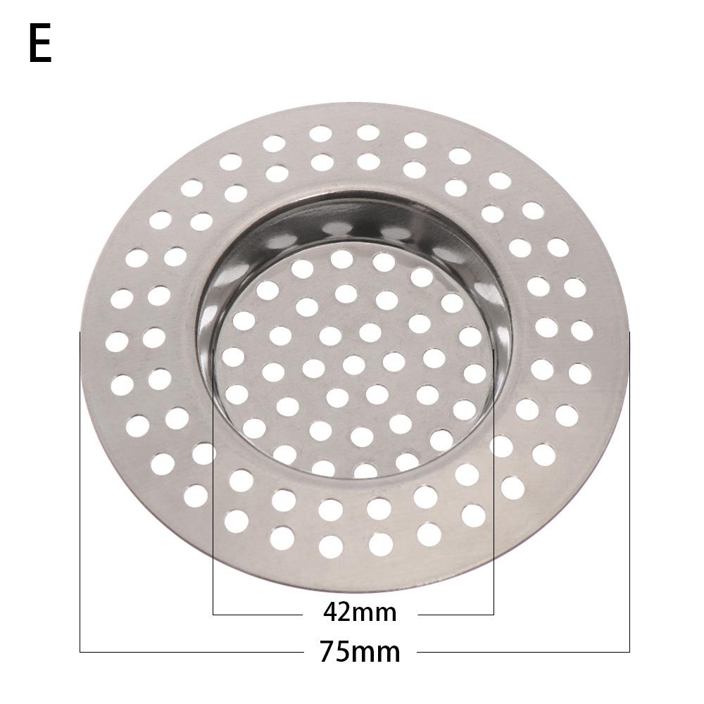 2PCS Strainer Bath Basin Drain Hair Clean Up Mesh Trap Filter Kitchen Sink with Large Wide Rim Catcher Cover Cap Plug Wholesale