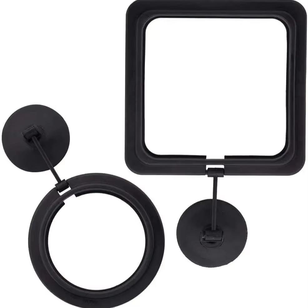 Aquarium Fish Feeding Ring Equipped Suction Cups Portable Circular Square Aquatic Animal Feeder Fish Tank Aquarium Feeding Tools