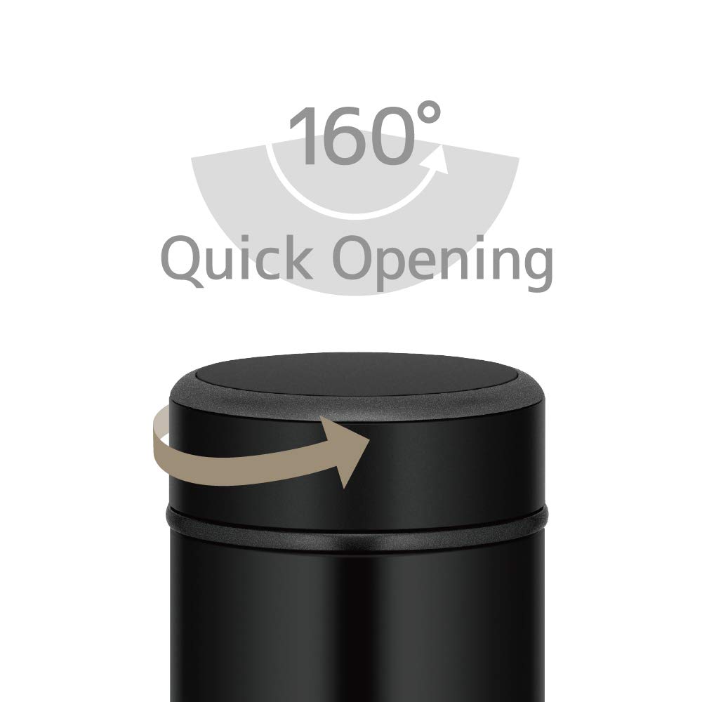 Thermos Vacuum Insulated Portable Matte MTBK Mug, 500ml, Black, JOG-500