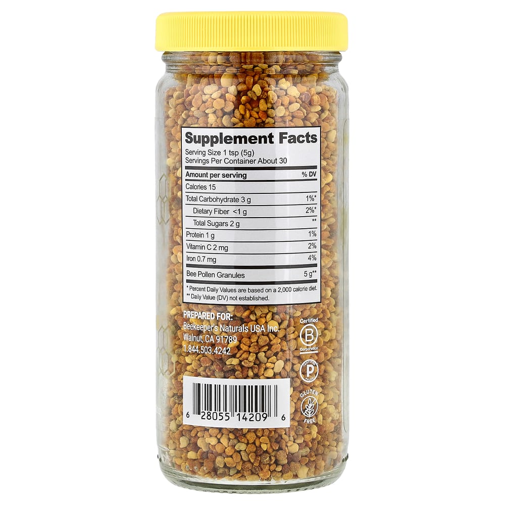 Beekeepers Naturals Bienenpollenpulver 150g (5,2 Unzen)