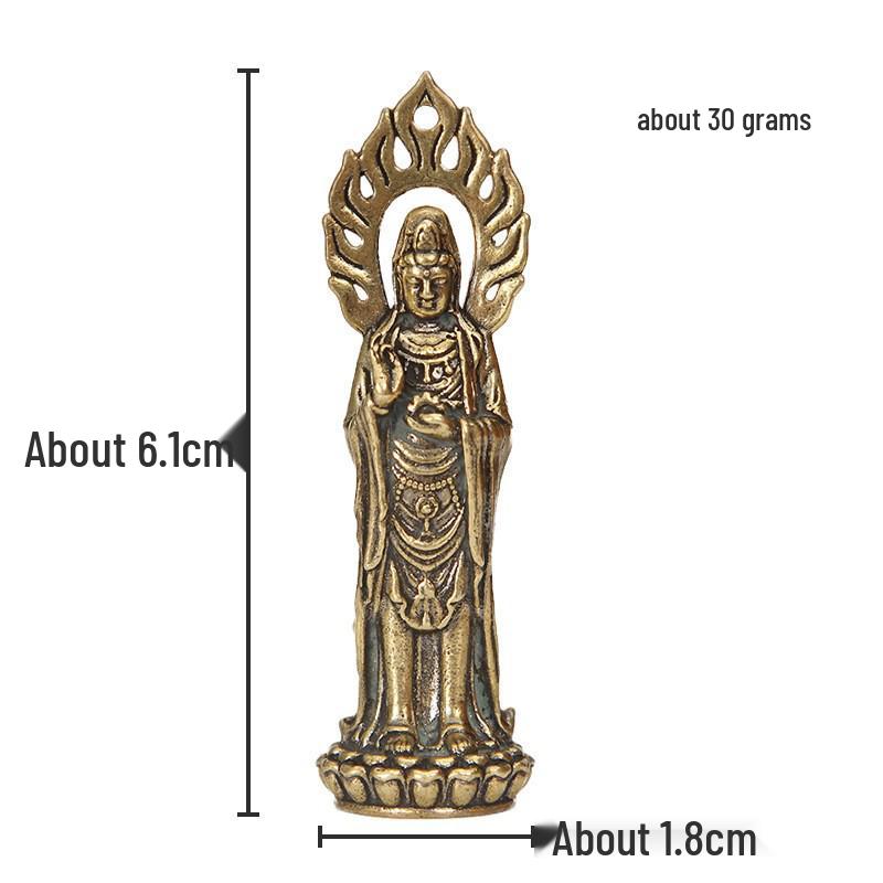 

Brass Guanyin Figurine: Symbol of Luck, Wealth, and Peace for Home Decor
