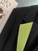 Damen Blazer in Schwarz mit Colorblock-Patchwork - 2025 Neuer Stilvoller Leichter Luxusanzug