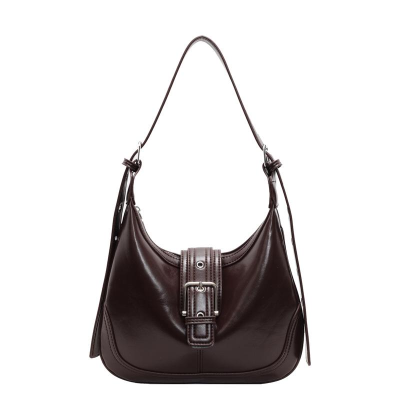 Retro trendy casual armpit bag women's spring new fashion saddle bag commuting to work versatile shoulder bag
