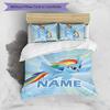 3pcs My Little Pony1 Cover Set - Personalized Name, HD Printed Bedding with 1 Cover and 2 Pillowcases - Perfect for Home Decor, Easy Care