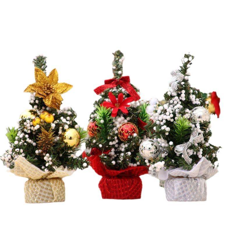 20cm Mini Weihnachtsbaumschmuck - Feiertagsdekorationen für Schreibtische & Schaufenster von Einkaufszentren