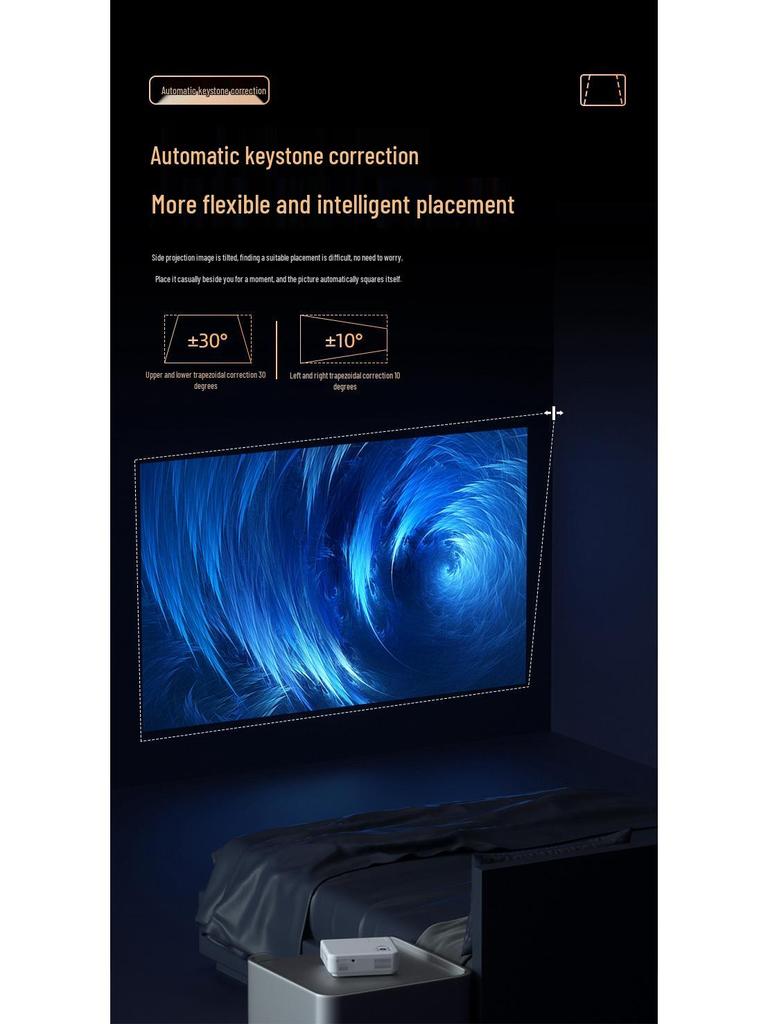 Ultra HD Projector for Home Theater, Hotel, Homestay, Foot Bath, and KTV