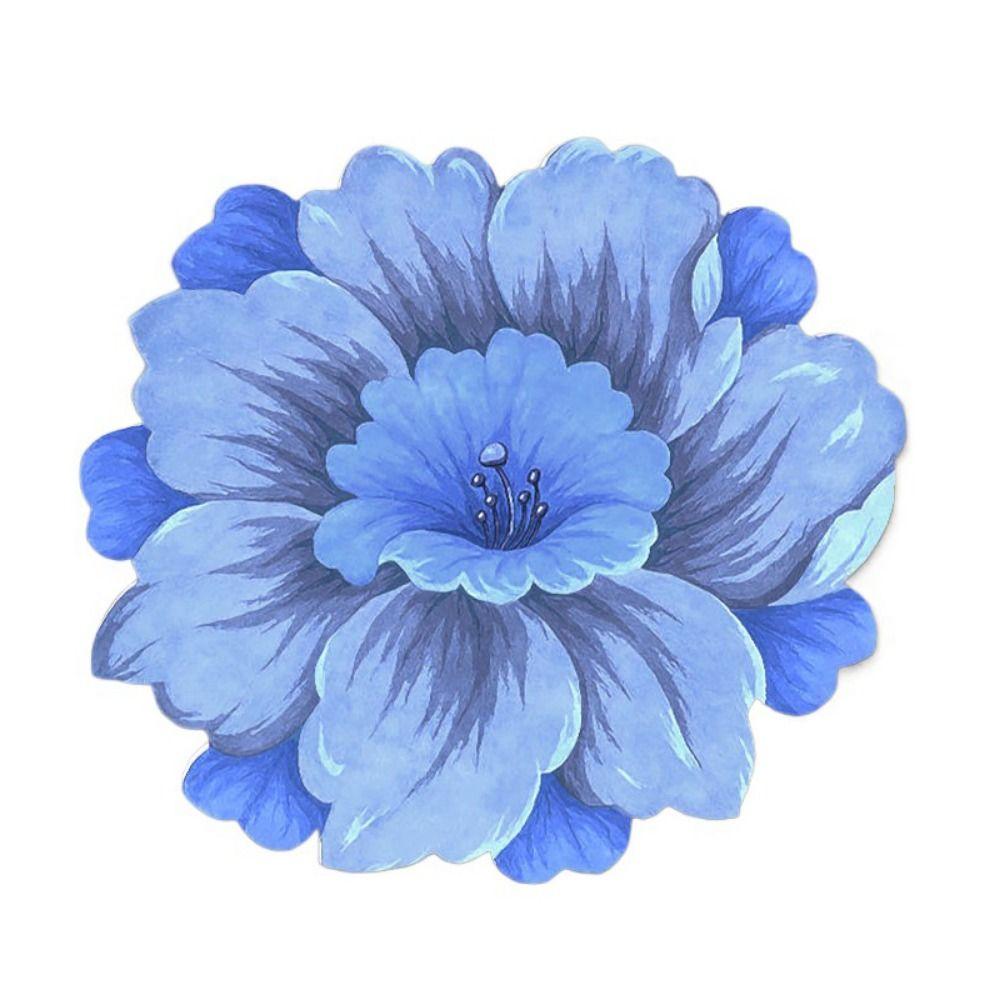 

Декор дивана для комнаты Противоскользящие Бытовые Водопоглощающие Коврики Ковры Коврик для входной двери Напольный коврик S-dark blue peony