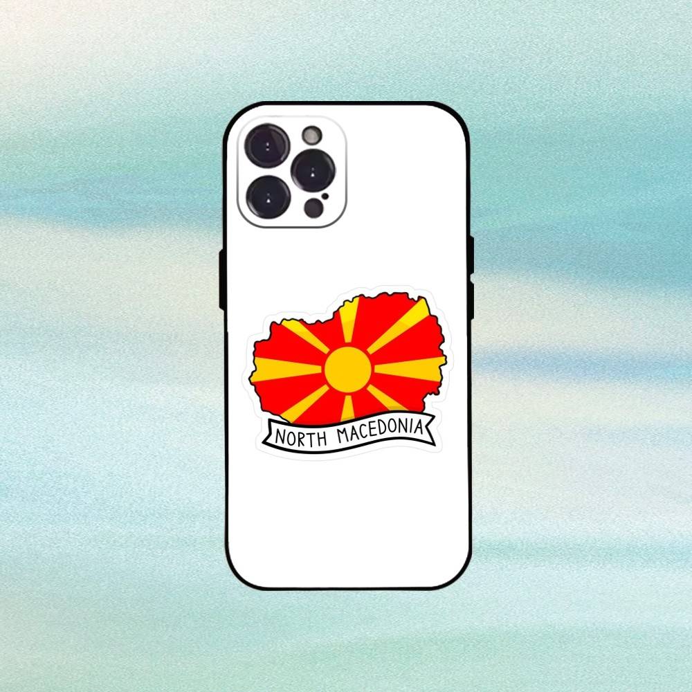 

M-Macedonia Flag Phone Case For iPhone17 16 15 14 13 12 11 Pro Max Plus,5G Soft Black Case iPhone14ProMax