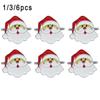 Table Decoration Merry Xmas Kitchen & Bar Napkin Ring Christmas Supplies Santa Claus Mouth Ring