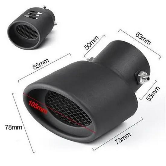 

Крышка глушителя из нержавеющей стали для модификации задней горловины автомобиля - украшение для одинарной/двойной выхлопной трубы