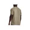 Under Armour Vintage Logo Print Training Crew Neck Short Sleeve T-Shirt Men Tops Gray 1361131-037