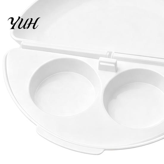 Microwave Egg Poacher with Lid, Nonstick 2-Cavity Cooker Dishwasher Safe Poaching Maker Steamer, Maker, Kitchen Breakfast Gadget Poached