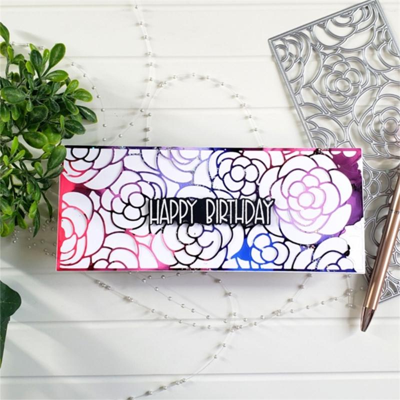 Ästhetische Blumen Stanzformen Kohlenstoffstahl Stanzschablonen Metall Prägeschablonen für Scrapbooking Kartenherstellung Album