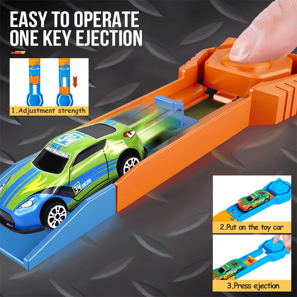 Mini Metallbahn-Starter, Wettbewerbs-Rennspiel zur Entwicklung feinmotorischer Fähigkeiten, Bestes Weihnachts-Geburtstagsgeschenk für Jungen Kinder