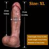 12,20 Zoll Realistischer Silikon-Dildo mit Starkem Saugfuß, Weicher Lebensechter Penis für Männer & Frauen, G-Punkt- und Analspiel, Sexspielzeug für Erwachsene