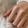 SuChuang S925 Silver Spiral Minimalist Adjustable Ring for Women