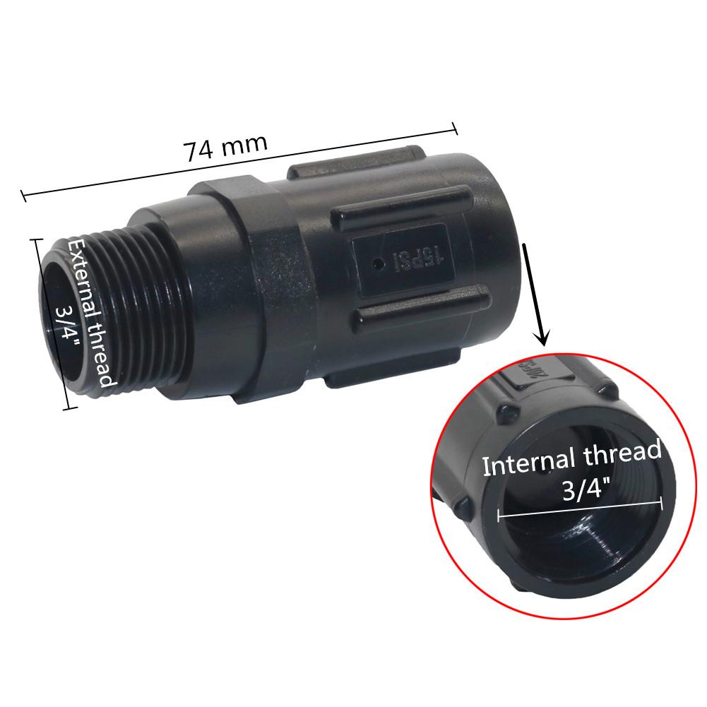 3/4 BSP Thread Low Velocity Pressure Regulator 15-45PSI for Drip Irrigation Agriculture