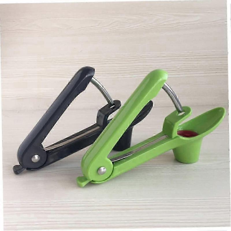 Stainless Steel Cherry Pitter, Cherry Pitter, Seed Remover With Rod And Stand Kitchen Essentials (green) (1pcs)