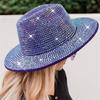 Sparkle Womens Cowboy Hat Western Cowgirl Hats Rhinestones Party Prop Disco Hats