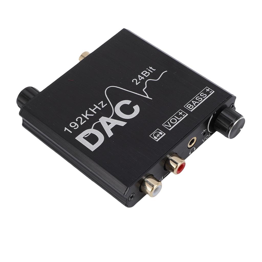 Digital to Analog Sound Converter 192KHz 24Bit USB Adjustable Volume with Optical Cable 3.5mm Jack