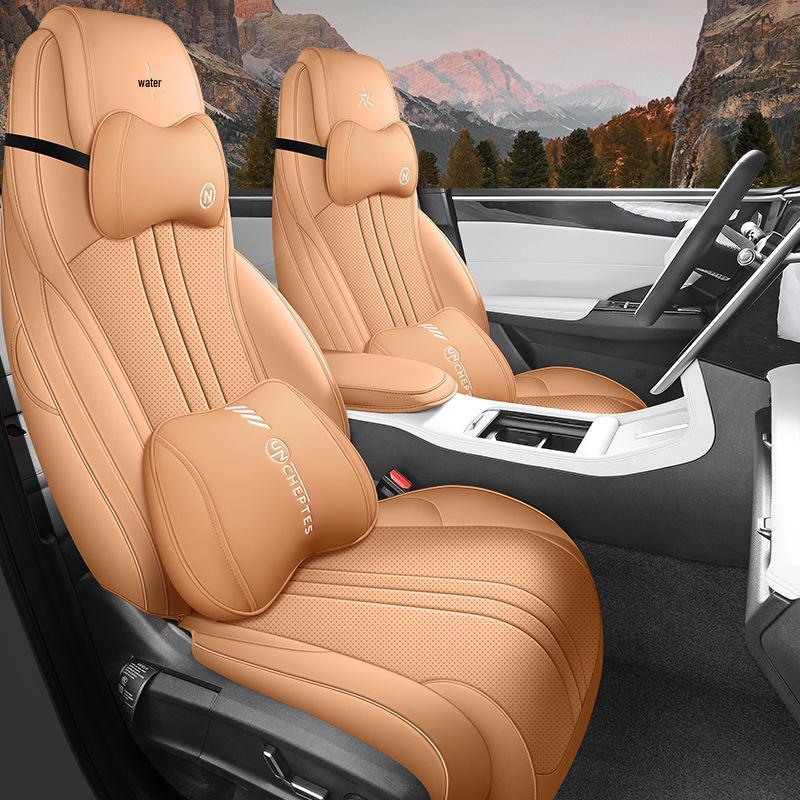 Galaxy L7 All-Season Full-Coverage Leather Seat Covers for 5 Seats