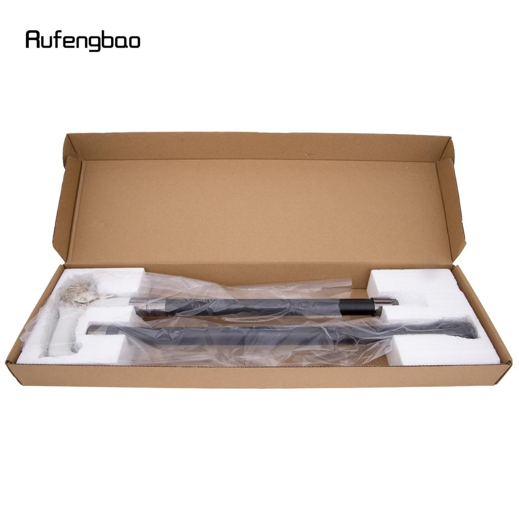 Silver Resin Bear Head White Walking Cane Fashion Decorative Steel Stick Gentleman Elegant Cosplay Cane Knob Crosier 92cm