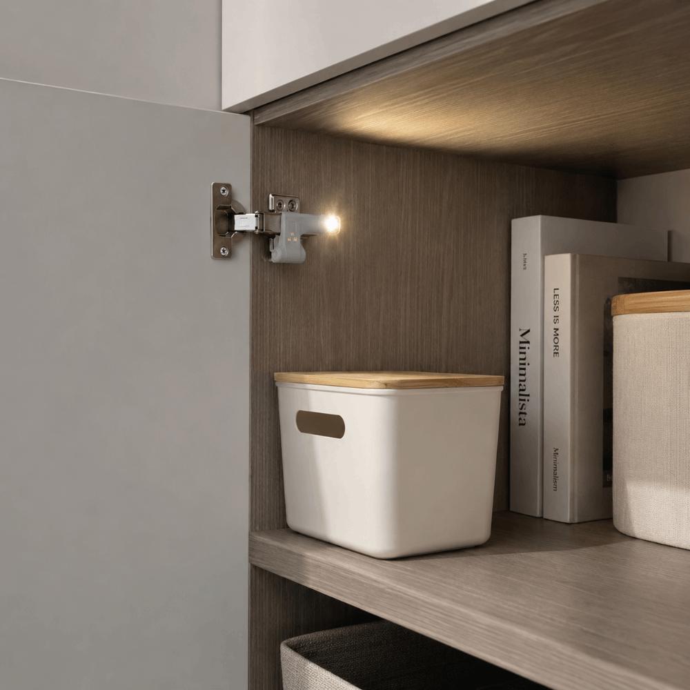 10 Pack Warm White Cabinet Hinge Light 3 LED Beads Closet Wardrobe Light  Garage