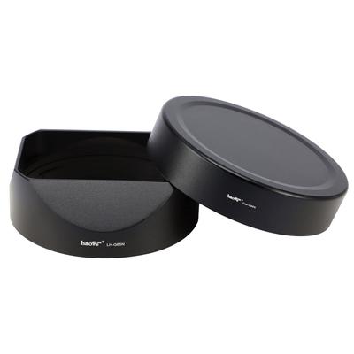 Haoge Lens Hood Metal Square Bayonet for Fujifilm XF GF 63mm R WR and Fuji GF 45mm R Fujinon GF 63mm GF 45mm Lens Hood with Metal Front Cap F2.8 F2.8