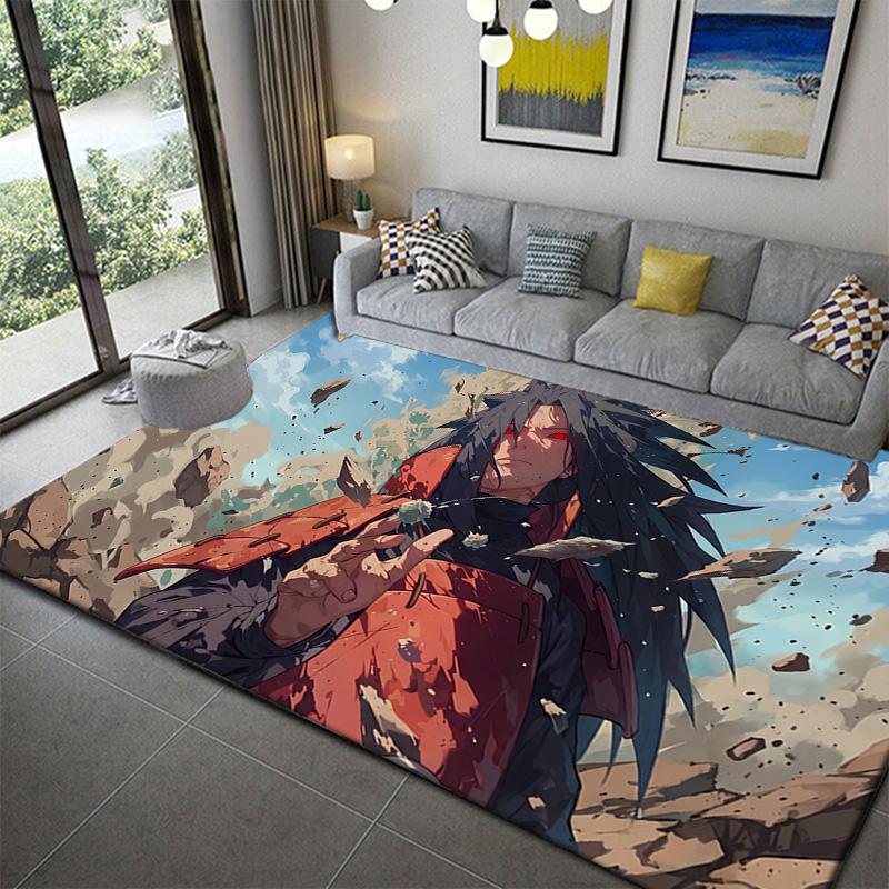Naruto Anime Contemporary Design Area Rug Non-Slip Durable Mat for Bedroom