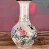 Ceramic Pine Crane Vase Chinese Flower Arrangement Ornament Home Decoration Sending Birthday Gifts To Elders Desktop Ornament