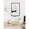 Metal Wall Decor Abstract Art for Women Black Contemporary Wall Art Gifts for Her Unique Home Decoration
