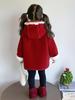 2025 Girls' Fleece Hooded Winter Woolen Coat - Fashionable & Stylish