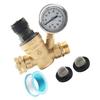Silicone Oil Enhanced Campers Water Pressure Regulator With Adjustable Handle Lead Free Brass Construction 3/4" Fittings