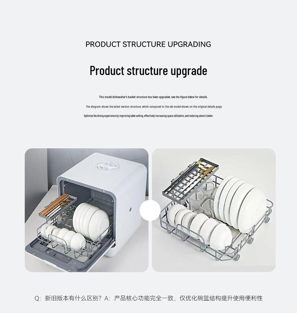 Exklusiver Tischgeschirrspüler mit kostenloser Installation - 110V/220V, mit Wassertank - UK/US/EU-Stecker