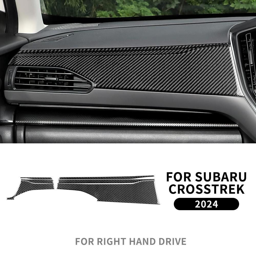 Real Soft Carbon Fiber Sticker For Subaru Crosstrek Impreza 2025 2025 WRX 2025-2025 RHD LHD Car Dashboard Panel Interior Trim