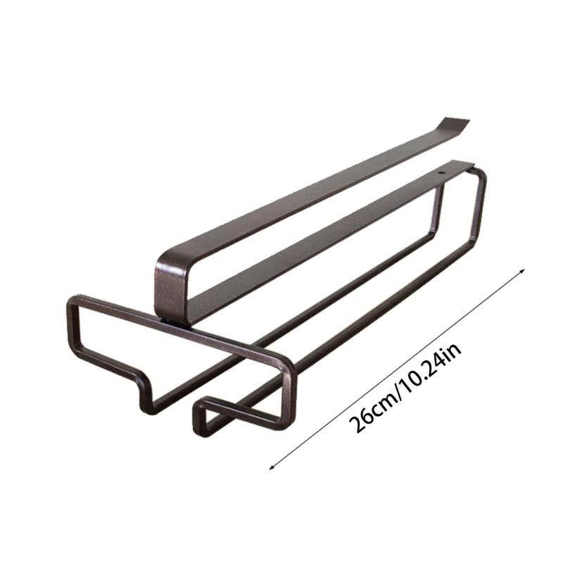 Under Cabinet Hanging Rack Wine Glass Storage Racks Simple Designs Holders Perfect For Bars And Kitchens